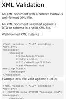 برنامه‌نما XML tutorial عکس از صفحه