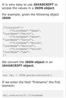 JSON tutorial capture d'écran 3