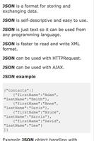 JSON tutorial 스크린샷 2