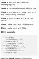 JSON tutorial capture d'écran 2