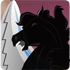 Dark Horse Racing 2d-icoon