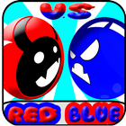 red ball vs blue balls icône
