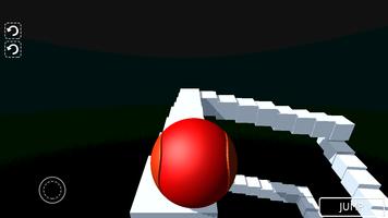 Red Ball Balance 3D Free: Roll پوسٹر