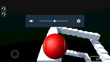 Red Ball Balance 3D Free: Roll screenshot 3