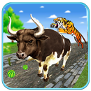 Angry Bull Run: Farm Animal Escape Subway Rush APK