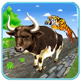Angry Bull Run: Farm Animal Escape Subway Rush icono