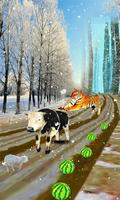 Angry Bull Run: Farm Animal Escape Subway Rush imagem de tela 2