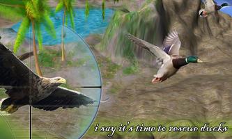 Duck Rescue Wild Eagle Attack capture d'écran 2