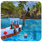 Island LifeGuard Rescue Boat icon