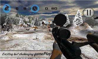 Rabbit Hunter Snow Mountain 3D capture d'écran 3