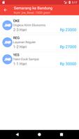 Cek ongkir, resi dan kode pos Ekran Görüntüsü 1