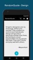 RandomQuote on Design, Best quote app-poster