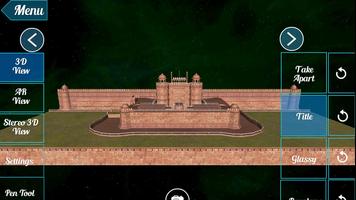 Red Fort 3D Affiche
