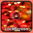 Red Hearts Lock Screen أيقونة