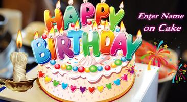 Birthday cake with name - Edit image 截圖 2