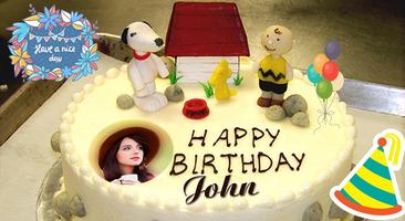 Birthday cake with name - Edit image ảnh chụp màn hình 3