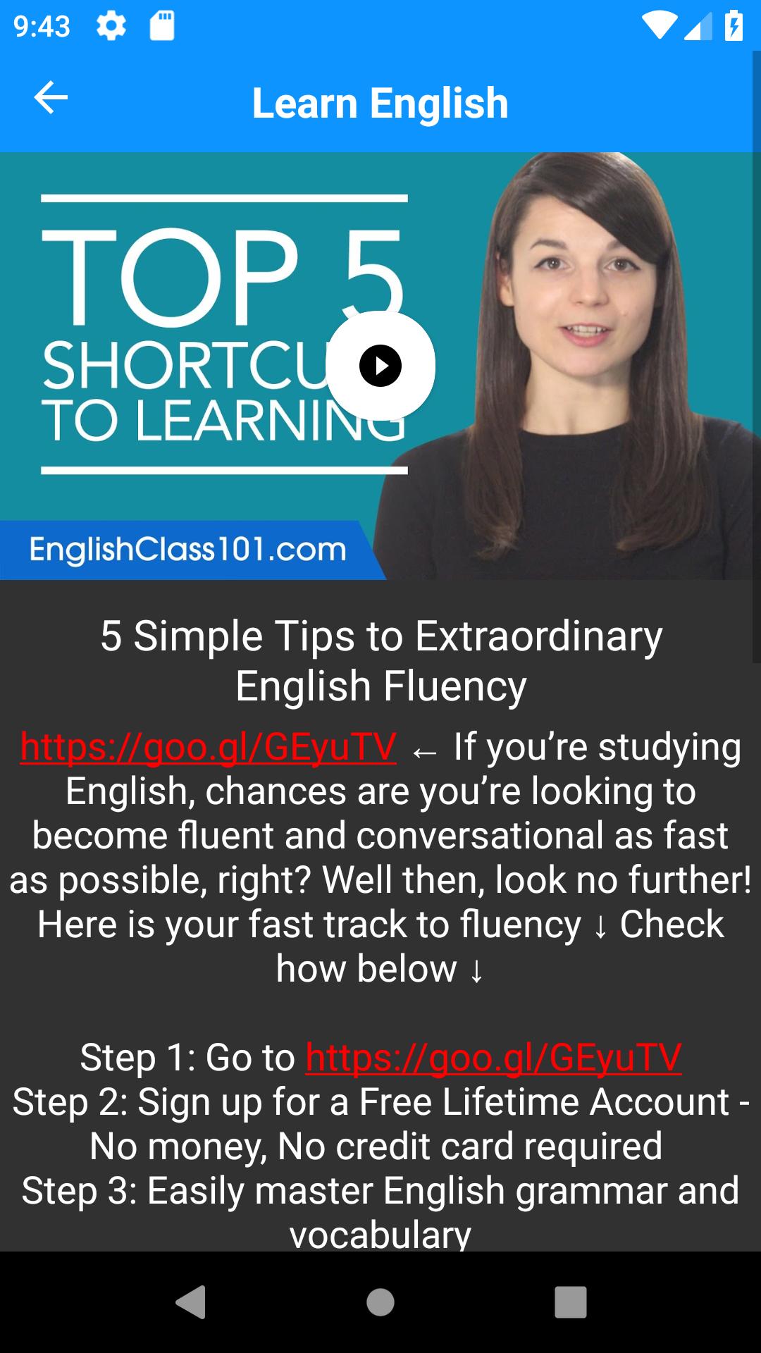Learn English with EnglishClass101 Ekran Görüntüsü 2