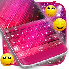 Pink Glitter Keyboard