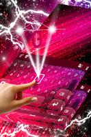 برنامه‌نما Pink Glitter Keyboard عکس از صفحه