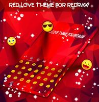 Red Ruby Keyboard Affiche