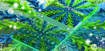 3D Neon Art Keyboard Theme