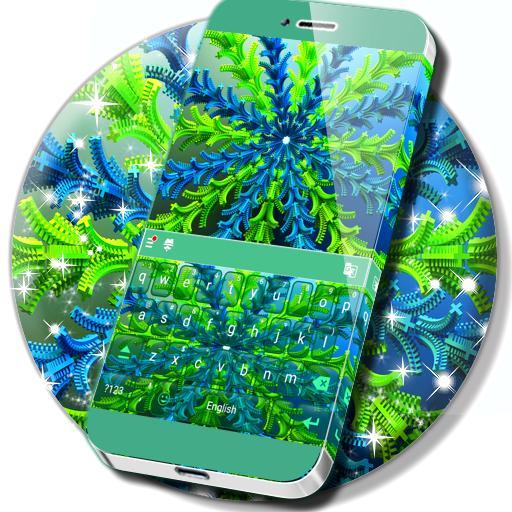 3D Neon Art Keyboard Theme