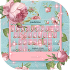 Thème floral de clavier icône