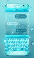Wassertropfen Keyboard Theme Plakat