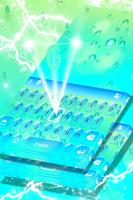 Water Drops Keyboard Poster