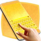 Yellow Gold Keyboard Theme icône