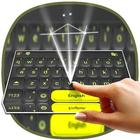 Grey Yellow Neon Keyboard icon