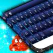 Blue Keyboard with Emojis