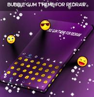 Bubble Gum Colors Keyboard Affiche