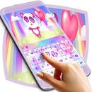 Śliczne Rainbow Panda Keyboard aplikacja
