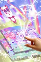 Cute Rainbow Panda Keyboard ảnh chụp màn hình 1