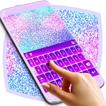 Cute Purple Glitter Keyboard