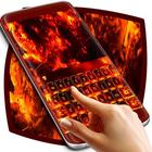 Fire Burning Keyboard Theme icône