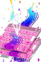 Rainbow Theme Keyboard Affiche