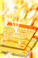 Bright Gold Keyboard Theme ảnh chụp màn hình 3