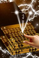 Gold Glow Keyboard ảnh chụp màn hình 1