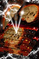 Hell Evil Skull Keyboard Affiche