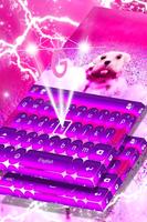 Husky Puppy Keyboard Affiche