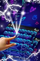 Keyboard Neon Butterfly Theme اسکرین شاٹ 1