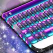 Keyboard Purple Flower