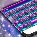 APK Keyboard Purple Flower