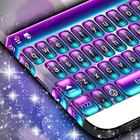 键盘紫色花 图标