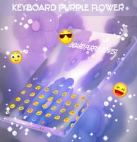 Keyboard Purple Flower Ekran Görüntüsü 2