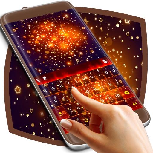 Tastatur Themen Gold Glitter