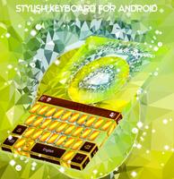 Lime Crystal Keyboard Theme Cartaz