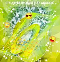 2 Schermata Lime Crystal Keyboard Theme